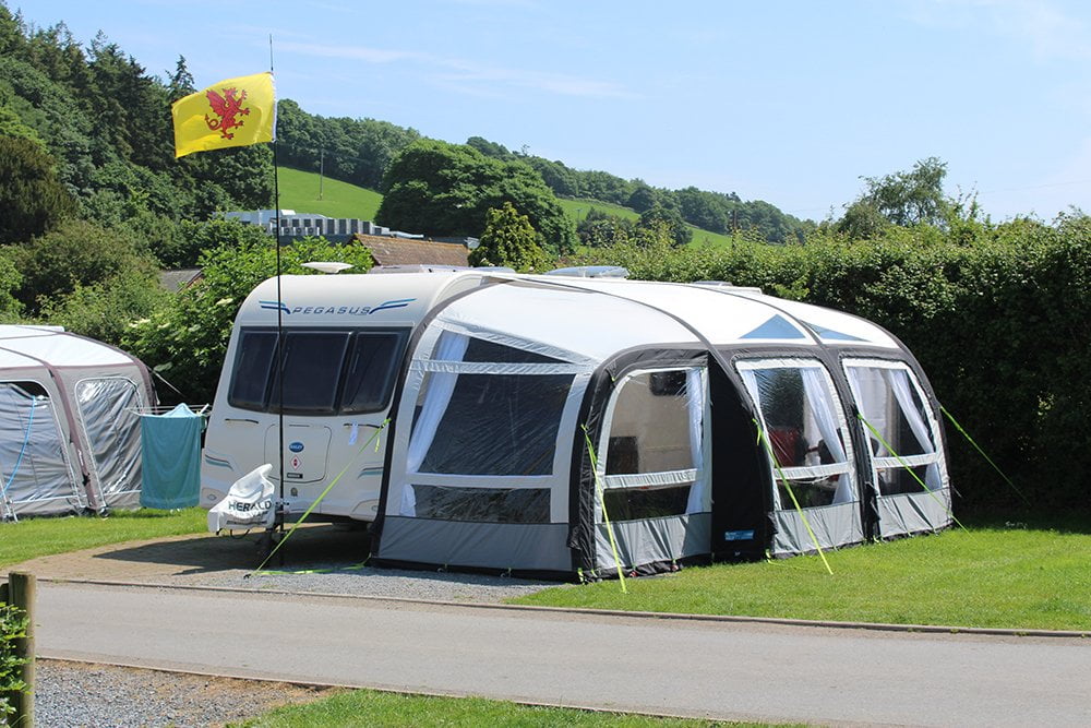 Campsite in Devon Hardstanding Campervan