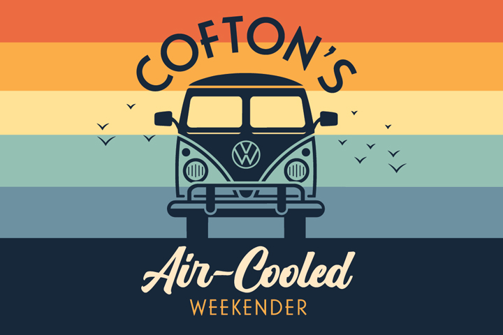 Cofton's air cooled car show weekend logo