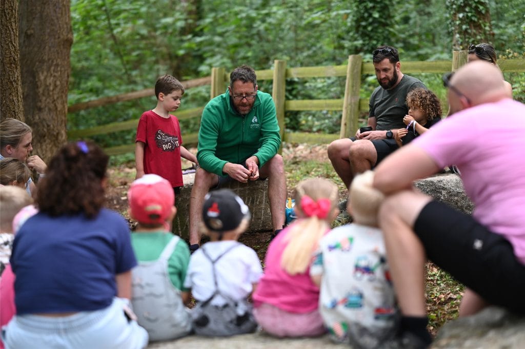 Forest school activity for kids at Cofton Holidays