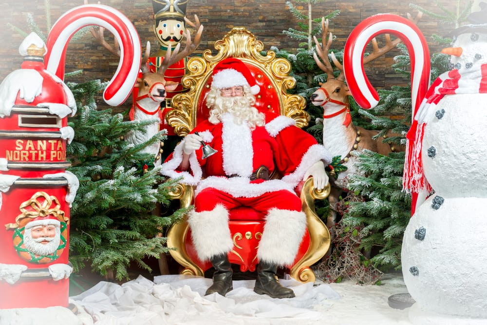 Santa Claus sat in his grotto Santa Claus sat in his grotto