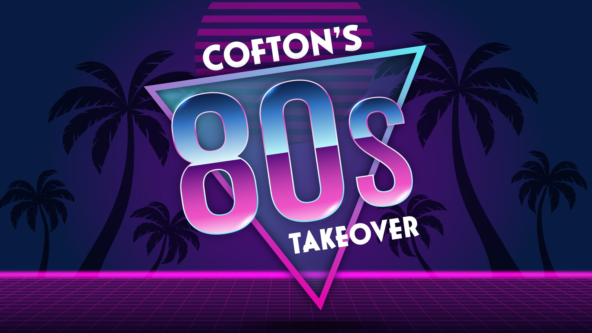 Cofton 80s takeover logo